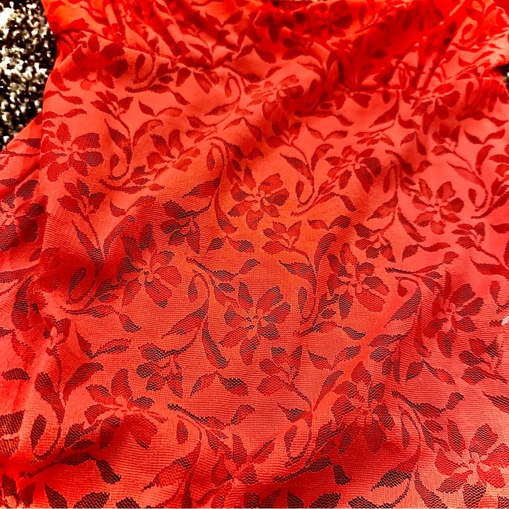 FREE PEOPLE || Olivia Lace Bodysuit in Lady Bird Red - Size XS ❤️NWT❤️ - Picture 13 of 16
